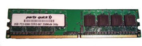 2 GB Bellek için EliteGroup (ECS) GeForce6100SM-M Anakart DDR2 PC2-5300 667 MHz DIMM OLMAYAN ECC RAM Yükseltme (parçaları-hızlı