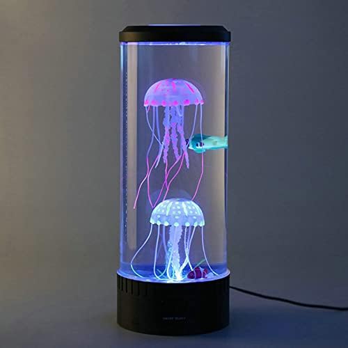 Fantasy LED Denizanası Lamba Renk Değiştirme Denizanası Tankı Akvaryum LED lamba Rahatlatıcı Ruh Gece Lambası USB Güç / Pil