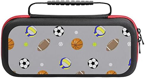 FunnyStar Basketbol Futbol Voleybol Desen Taşıma Çantası Koruyucu Kabuk Depolama Çanta Nintendo Anahtarı ile Uyumlu
