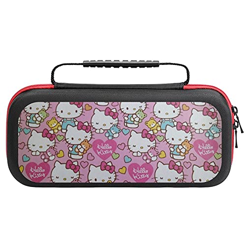 Sevimli Hello Kitty Çanta, Anahtarı Seyahat Taşıma Çantası için Anahtarı Lite Konsolu ve Aksesuarları, kabuk Koruyucu Kapak