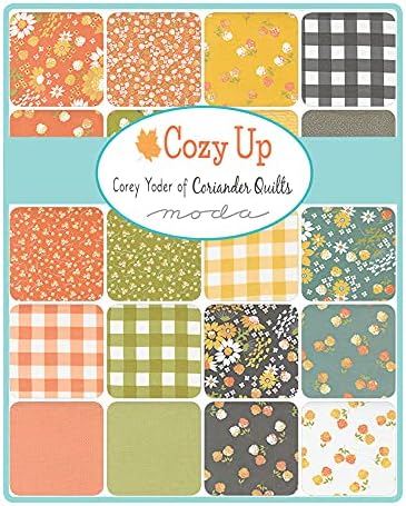 Moda Fabrics Cozy Up Charm Pack by Corey Yoder; 42-5 İnç Önceden Kesilmiş Kumaş Yorgan Kareleri,Çeşitli, 29120PP