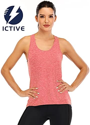 ICTIVE Womens Çapraz Backless Egzersiz Tops Kadınlar Racerback Tankı Üstleri Aç Geri Koşu Tankı Üstleri Kas Tankı Yoga Gömlek