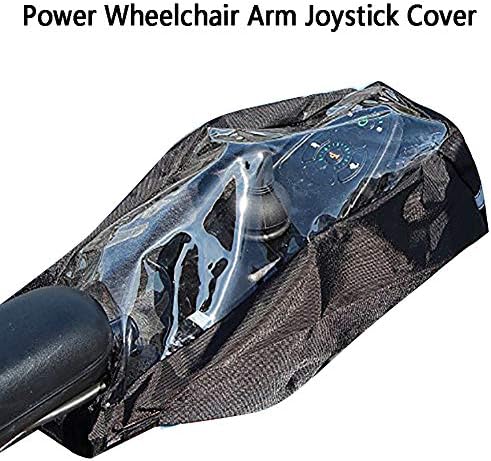 SYCOOVEN Güç Tekerlekli Sandalye Kol Dayama Kapağı, Güç Tekerlekli Sandalye Aksesuarları, Su Geçirmez Dayanıklı Şeffaf Elektrikli