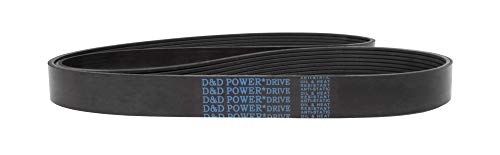 D & D PowerDrive 345J3 Poli V Kayış, 3 Bant, Kauçuk