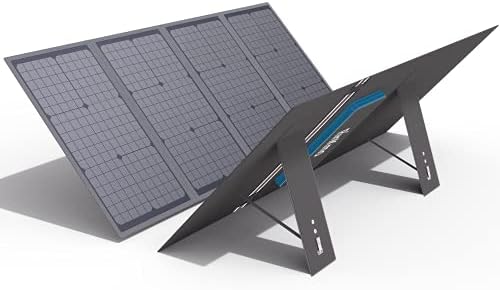 RINKMO GÜNEŞ PANELI, 120 Watt Taşınabilir Katlanabilir güneş enerjisi şarj cihazı ile Zincirlenebilir USB-C (Destek PD), çift