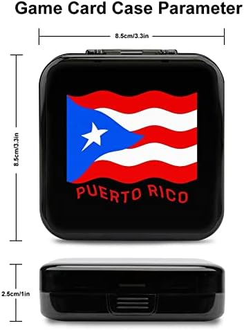 Porto Riko Bayrağı Oyun Kartı Durumda Taşıma saklama kutusu ile 24 kart tutucu için Nintendo Anahtarı