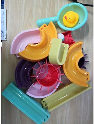 Muised DIY Slayt Kapalı Şelale Parça Sopa Bebek banyo oyuncakları DIY Vantuz Yarış Yörüngeler Parça Çocuklar banyo küveti Oyun