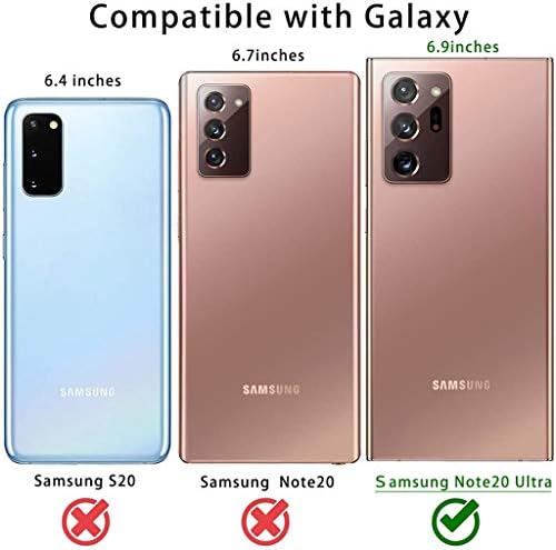 [3 Paket] 2020 Yeni Kamera Lens Ekran Koruyucu için tasarlanmış Samsung Galaxy Not 20 Ultra 9 H Sertlik Anti-Scratch/Kabarcık