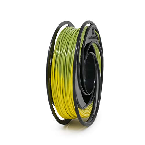 3D Yazıcılar için Gizmo Dorks PLA Filament 1.75 mm 200g, Isı Rengi Yeşilden Sarıya Değişir