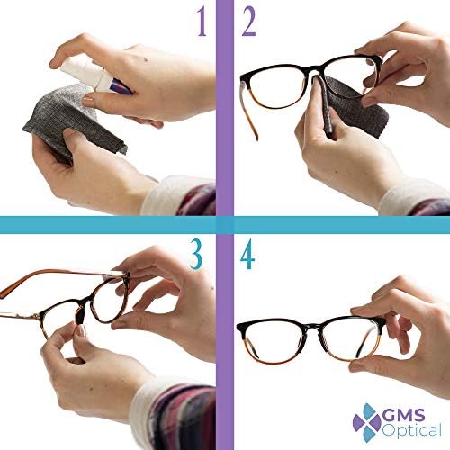 GMS Optical® Premium Silikon 3M Yapışkan Yarım Ay Burun Yastıkları 13mm x 6mm-Küçük Çerçeveler için İdeal (5 Çift) (Şeffaf)