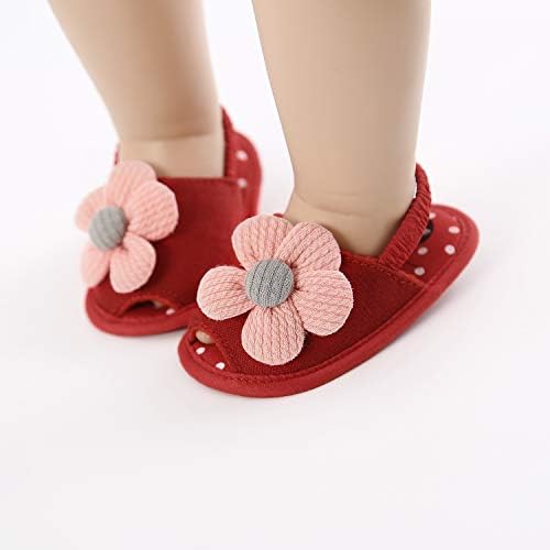 Bebek Kız Ayakkabı Güneş Çiçek Prenses Sandalet, Çocuklar Bebek Ayakkabı Yumuşak Hafif Sandalet Toddler Beşik Yaz Ayakkabı