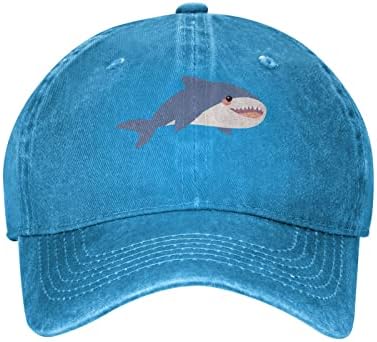 Köpekbalığı Çocuk Şapkaları Baskı güneş şapkası Ayarlanabilir beyzbol şapkası Erkek Kız için