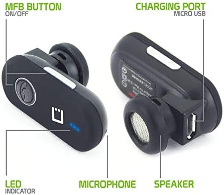 Kulaklık için Çalışır Meizu MX4 Pro Kulak kablosuz Bluetooth Kulaklık ile Hızlı Şarj (V4. 2 Siyah)