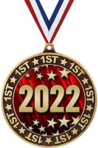 2.75 2022 1. Lik Madalyası-Kırmızı 2022 Birincilik Kazanan Madalya Ödülü Prime