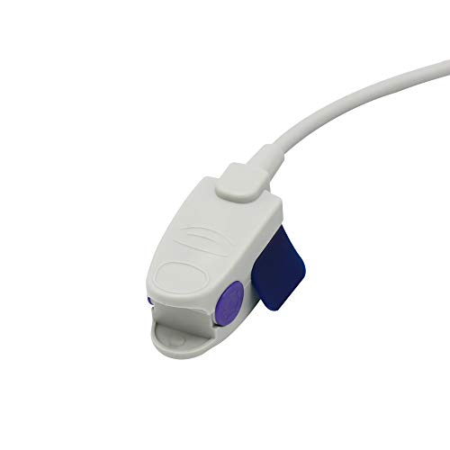 Uyumlu Nihon Kohden Yeniden Kullanılabilir Spo2 Sensör Probu Pediatrik Klip 3.2 ft 9 Pinli Konnektör