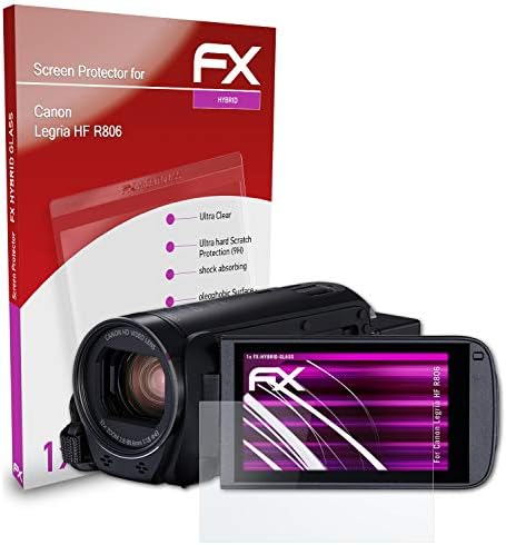 atFoliX Plastik Cam Koruyucu Film ile Uyumlu Canon Legria HF R806 Cam Koruyucu, 9 H Hibrid-Cam FX Cam Ekran Koruyucu Plastik