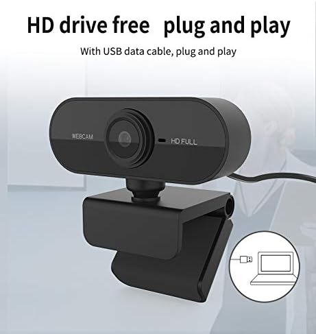 Full HD 1080 P Webcam, Gürültü Azaltma Mikrofon ile, Tak ve Çalıştır USB Webcam, Canlı Streaming Kamera, Laptop için/PC / Mac,